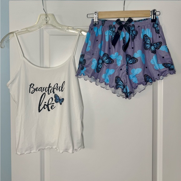 🍓6/$15🍓 NWOT Butterfly Pajama Set - Picture 5 of 5